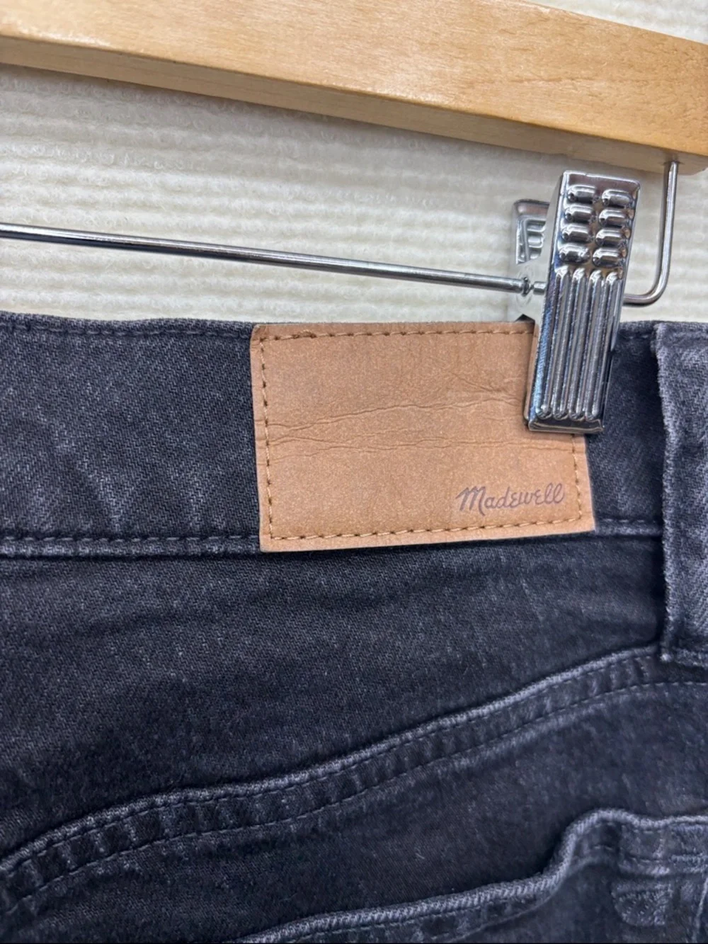 Madewell Slim Straight Black Jeans - Picture 6 of 9
